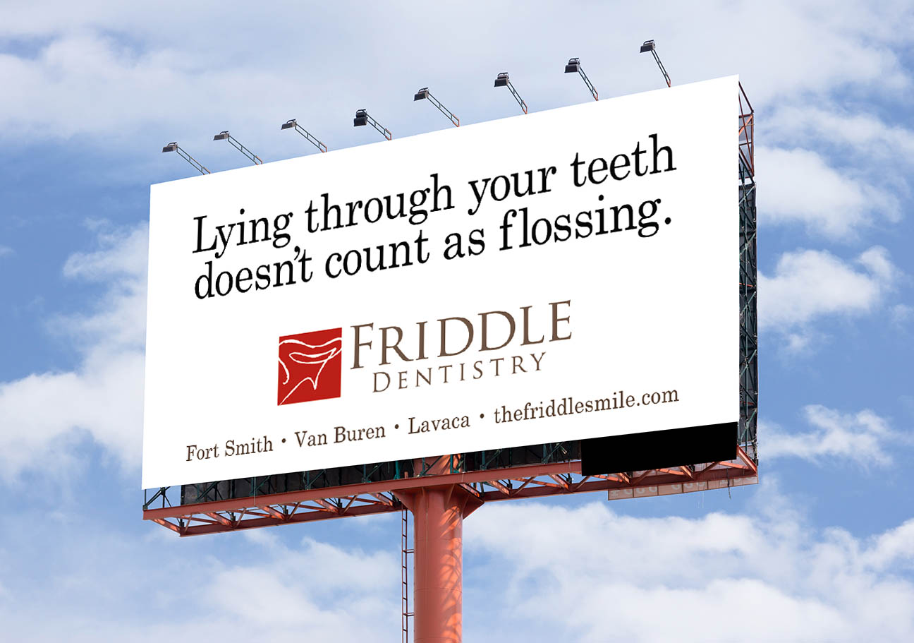 Friddle lying billboard
